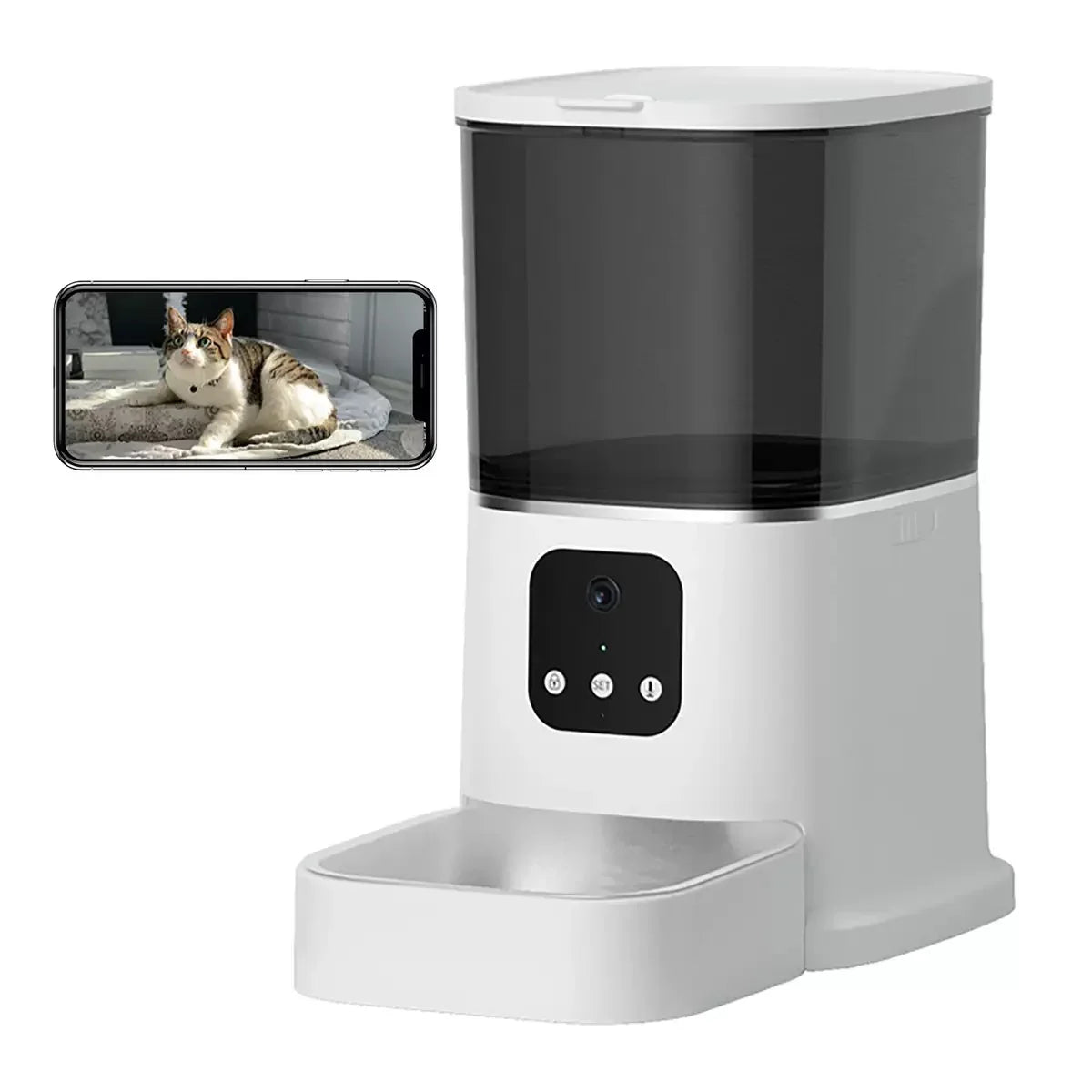 Smart Automatic Pet Feeder with HD Camera – App Control,& Video Recording | PawlyBro